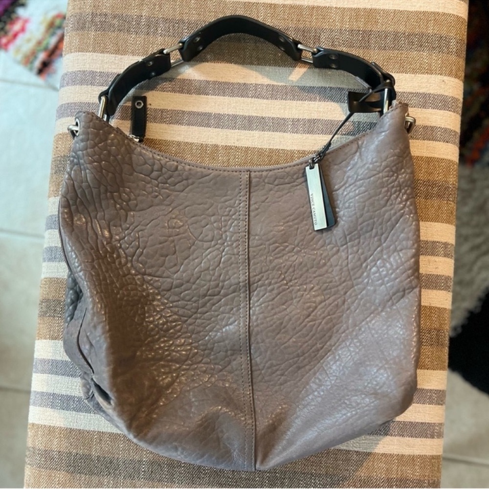 Vince Camuto bubble lamb skin genuine leather hobo purse shoulder bag - Picture 10 of 16